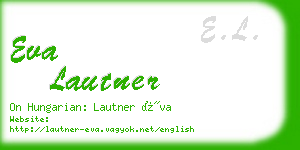 eva lautner business card